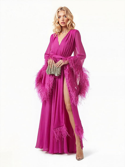 Elegant One Shoulder 3D Butterfly Veil Midi Dress